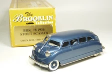 Brooklin BRK78 1/43 1936 Stout Scarab Handmade White Metal Model Car