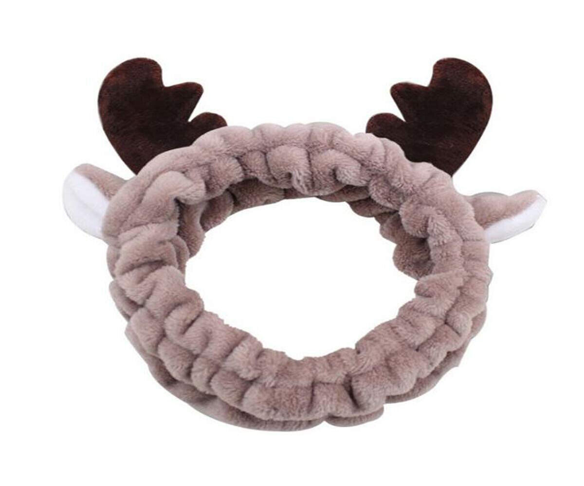 Elegant Coffee Deer Antler Hair Band for Women c531