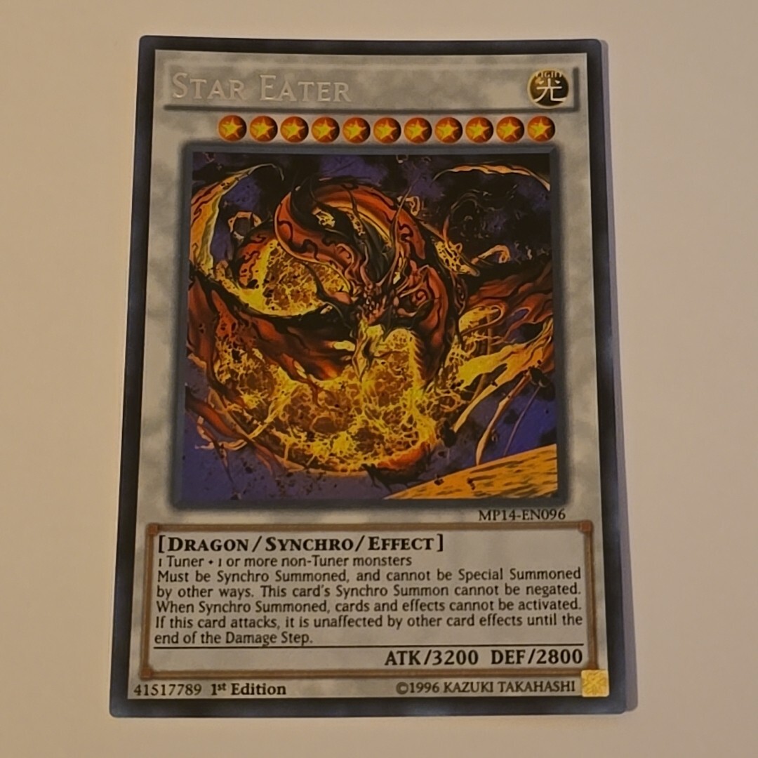 Yu-Gi-Oh! Star Eater MP14-EN096 Secret Rare 1st Edition Near Mint | eBay Yu-Gi-Oh! Star Eater MP14-EN096 Secret Rare 1st Edition Near Mint | eBay