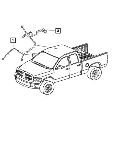 Arnés de cableado de carrocería eléctrica genuino Mopar 2014-2016 Ram 1500 68225374AB Foto 3 de 3
