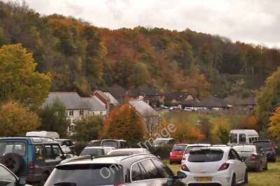 Photo 6x4 Bampton : Trees & Houses Bampton/SS9522 From a makeshift car p c2010