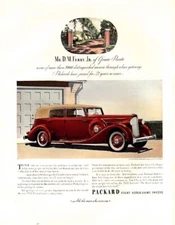 D M Ferry Jr of Grosse Pointe for Packard 8 Convertible Sedan ad 1935 F