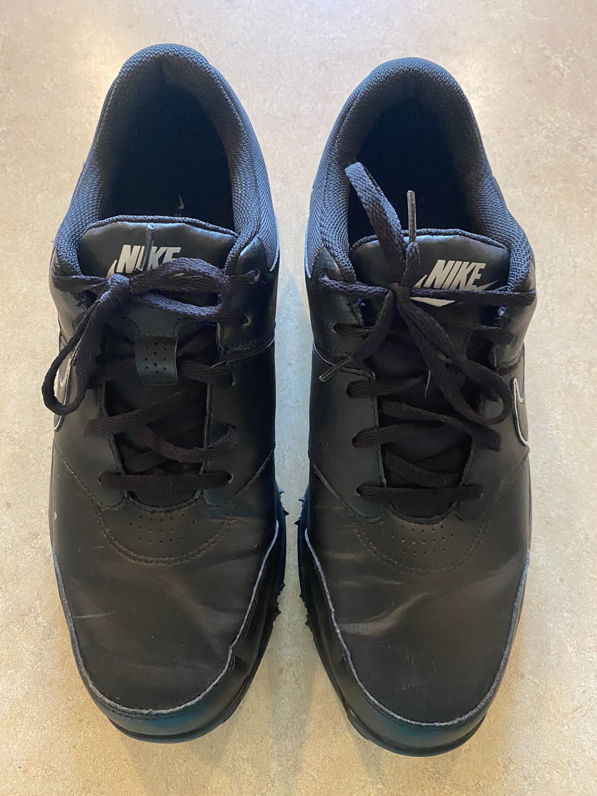 Nike Durasport 4 Mens Golf Shoes Sz 12 844550 001 Black Leather Soft