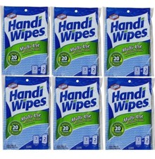 6 packs Clorox Handi Wipes Multi-Use handy Reusable Cloths, 6 Count