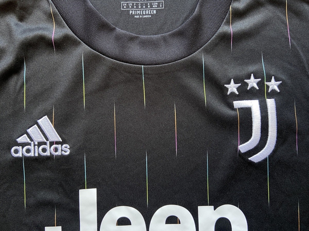 JUVENTUS 2021 2022 AWAY SHIRT JERSEY ADIDAS GS1438 sz S MEN BLACK