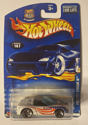 2002 Hot Wheels Corvette Stingray III #187