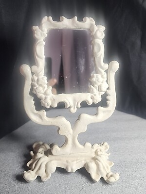 vintage antique cast iron JM62 IRON ART ornate swivel mirror JM-62