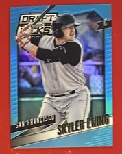 2014 Panini Prizm Perennial Draft Picks Powder Blue Prizms /199 Skyler Ewing #62