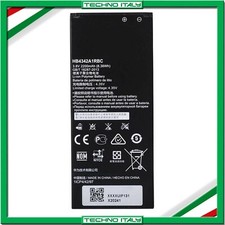 BATTERIA PER HUAWEI HONOR 4A ASCEND Y6 Y5 II HB4342A1RBC 2200mAh SOST. ORIGINALE