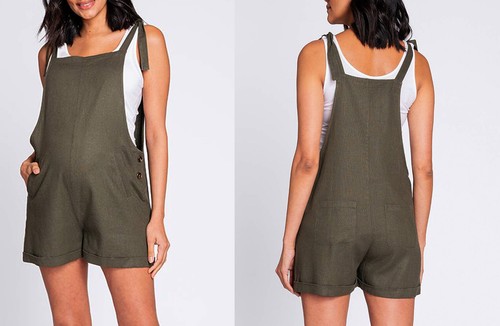 SERAPHINE Women's Green Olive Romper 4 