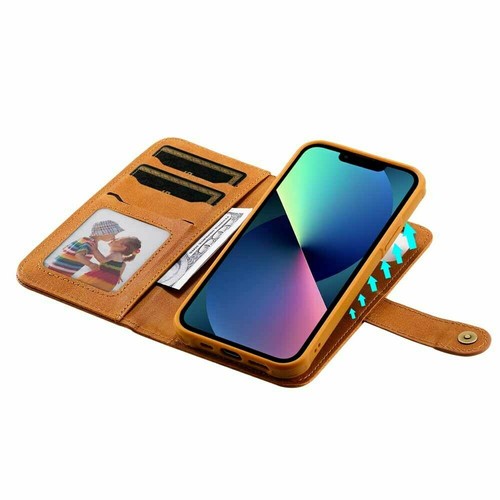 For iPhone 13 Pro 12 11 XS XR SE 6 7 8 Plus Detachable Wallet Leather Case Cover - Picture 45 of 48
