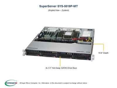 SuperMicro SYS-5019P-MT 1U Server