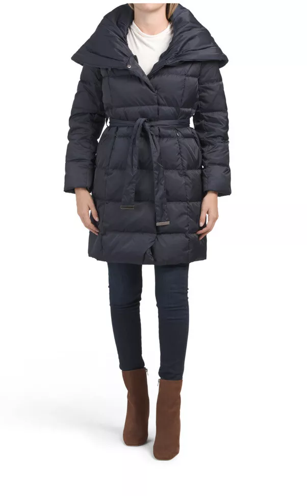 Tahari mens winter down quilted shop coat