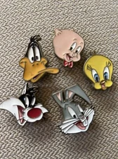 Vintage Button Covers Looney Tunes Warner Bros.