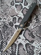 Sitivien ST6 - noir - pliant - Lame D2 finition miroir - Manche G10 - EDC