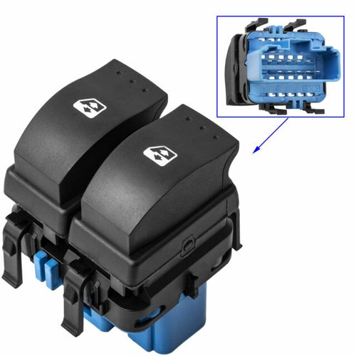Interrupteur Réglage Rétroviseur Renault Trafic MK2 2001-2014 - Référence 255704649R - 8 Broches