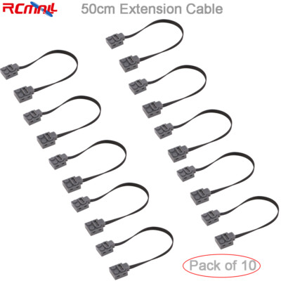 For 8886 MOC Technical Part Power Function Extension Wire Cable 500mm Pack of 10