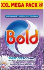 Bold 2 in 1 Washing Powder Pack, Lavender & Camomile with Lenor 68 Washes