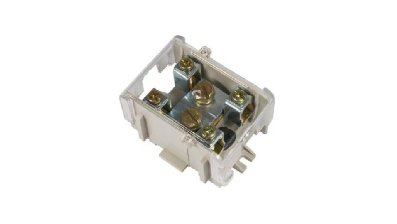Terminal strip LG 1x25/16 thermoplastic with cover TH35 E.4028 /T2UK