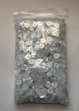 Tiny Buttons Small Pearl Effect 10mm (16L) Pack Sizes Colour Choice 4 Hole