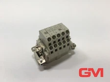 Harting Pin Insert Han 10 ESS-M Male Insert 09330102672 16A 500V 6kV Gr. 10B