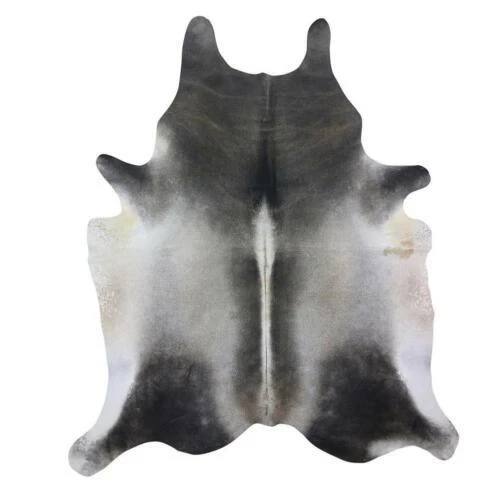 Graue Kuhfell-Teppiche