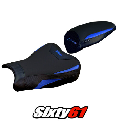 Kawasaki ZX4RR 2023 2024 2025 Seat Cover Tappezzeria Blue Black | eBay