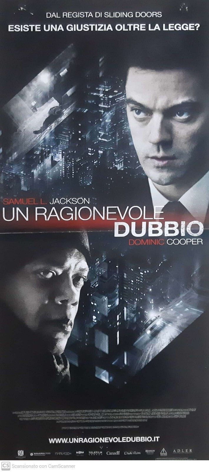 Locandina originale film Un ragionevole dubbio (2014) - Regia di Peter Howitt