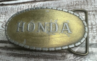 #ad Vintage Honda Belt Buckle Tiffany Studio New York Motorcycle $29.99