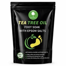 Tea Tree Oil Foot Soak 16oz Epsom Salt Pedicure Spa