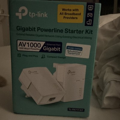 TP-Link AV1000 Gigabit Powerline Starter Kit TL-PA717 