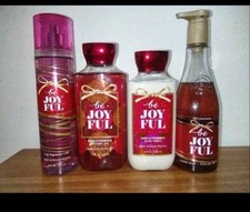 Bath Body Works BE JOYFUL Full Size Set Rare Retired Scent 4 Pieces HTF