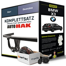 Für BMW X3 Typ G01 , F97 , G08 Anhängerkupplung starr +eSatz 13pol 17- NEU
