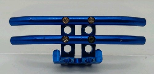 Integy Blue Aluminum Double Bar Front Bumper Team Associated RC18T 1/18 RC Parts