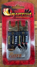 Raptor 100 Amp ANL Gold Plated Fuses - 2-Pack Car Audio Auto Stereo RANL