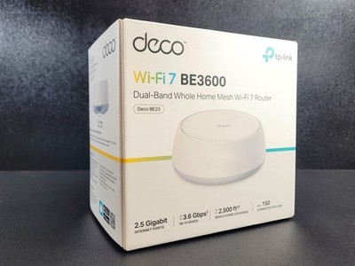 TP-Link Deco 7 BE23 WiFi 7 Mesh Router 1-Pack,3.6 Gbps 2.5G Ports Wired Backhaul