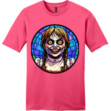 NEW Art Society STAINED GLASS ANABELLE NEON PINK Tee Shirt SM-4XLRGE MADE IN USA