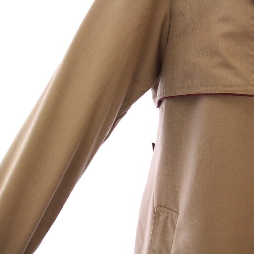 Ameri VINTAGE Layered Back Pleats Trench Coat Lon… - image 7