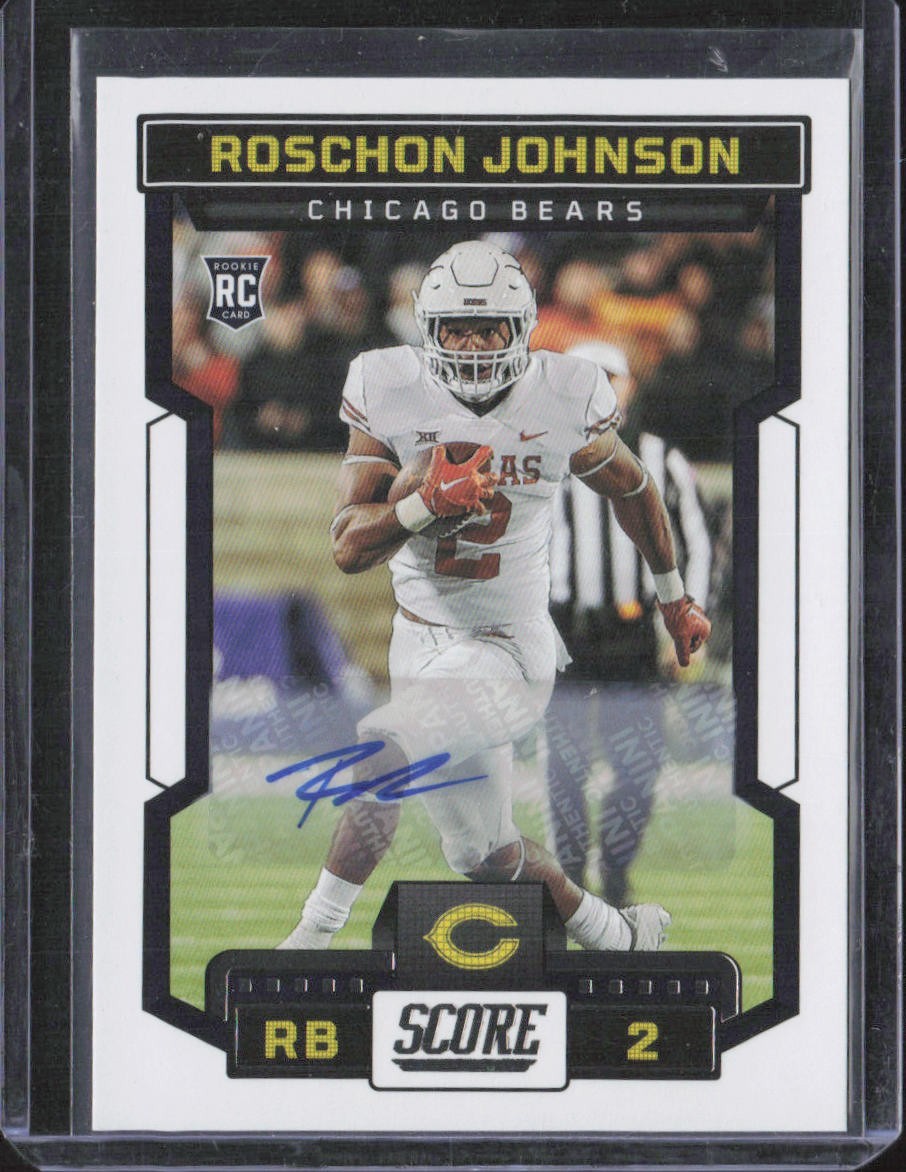 2023 Score - Rookies Roschon Johnson #335 Signatures Auto RC