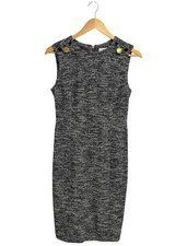 Calvin Klein women's sleeveless sheath dress black white size 4