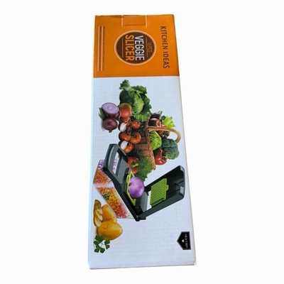 KITCHEN IDEAS Manual Multi-Functional 16pc Veggie Slicer Set Peeler Black/Green