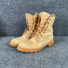 Timberland Women's Boots Vintage Brown Leather 90's Combat Size 6 USA Made