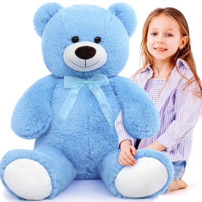 Giant Teddy Bear Stuffed Animal 3ft,36'' Big Bear for Kid,Large Stuffed Bear ...