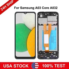 For Samsung Galaxy A03 Core A032F A032M LCD Display Touch Screen Digitizer Frame