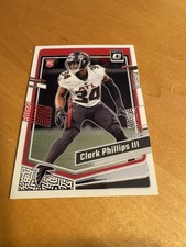Clark Phillips III 2023 Donruss Optic #8 Rated Rookie Silver Holo Prizm