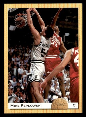 Mike Peplowski 1993 Classic Draft Picks Card #58 Michigan State Spartans