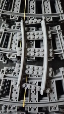 25x Schienen KURVE Zug Eisenbahn Gleise City Klemmbausteine Kompatibel Bricks