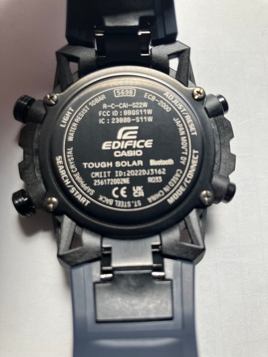 CASIO EDIFICE Bluetooth Solar Watch ECB-2000YNP-1AJF Near Mint image 2