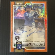 Carter Jensen Logofractor 2026 Orange /25 Auto