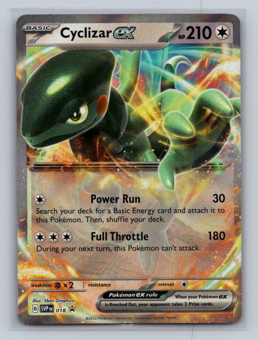 Cyclizar ex 018 Holo Promo Scarlet & Violet Promo Pokemon Near Mint